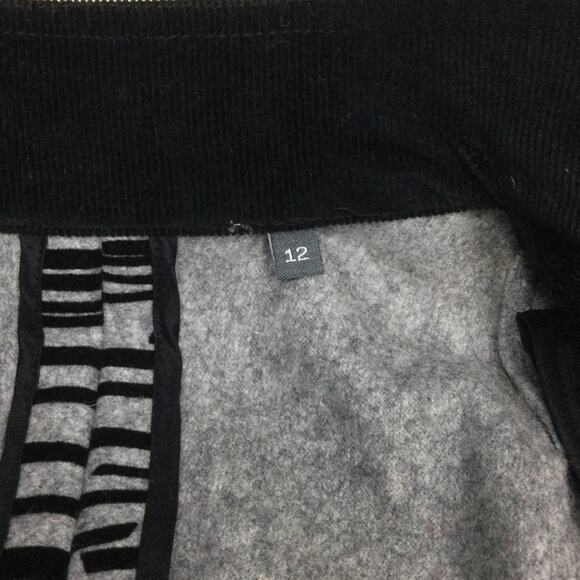 Etcetera Zebra Mock Collar Wool Blend Fleece Lined Long Sleeve 3/4 Coat Size 12 - Picture 9 of 13